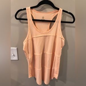 Orange and White Tank Top